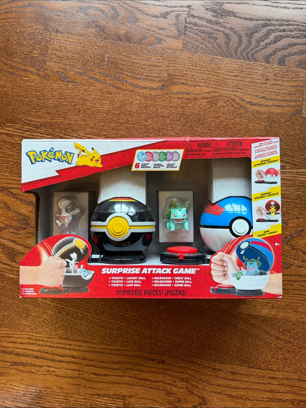 Pokemon Figure and Poké Ball Play Set - Teal, Red, Black, Blue